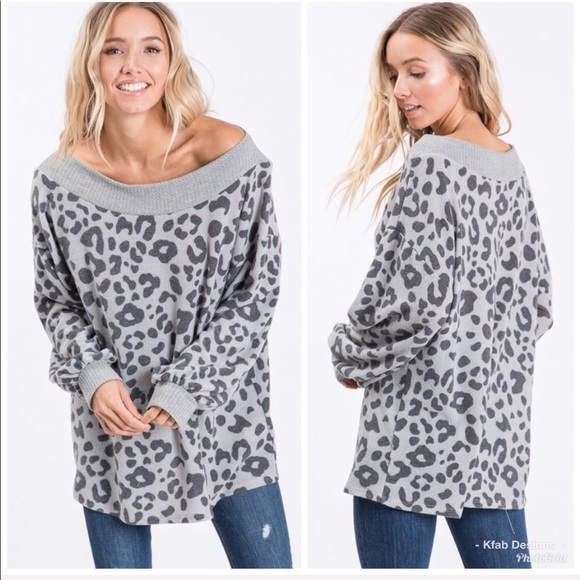 ❤️LAST 3! Brushed Hacci Wide Neck Oversized Tunic! - Picture 5 of 8